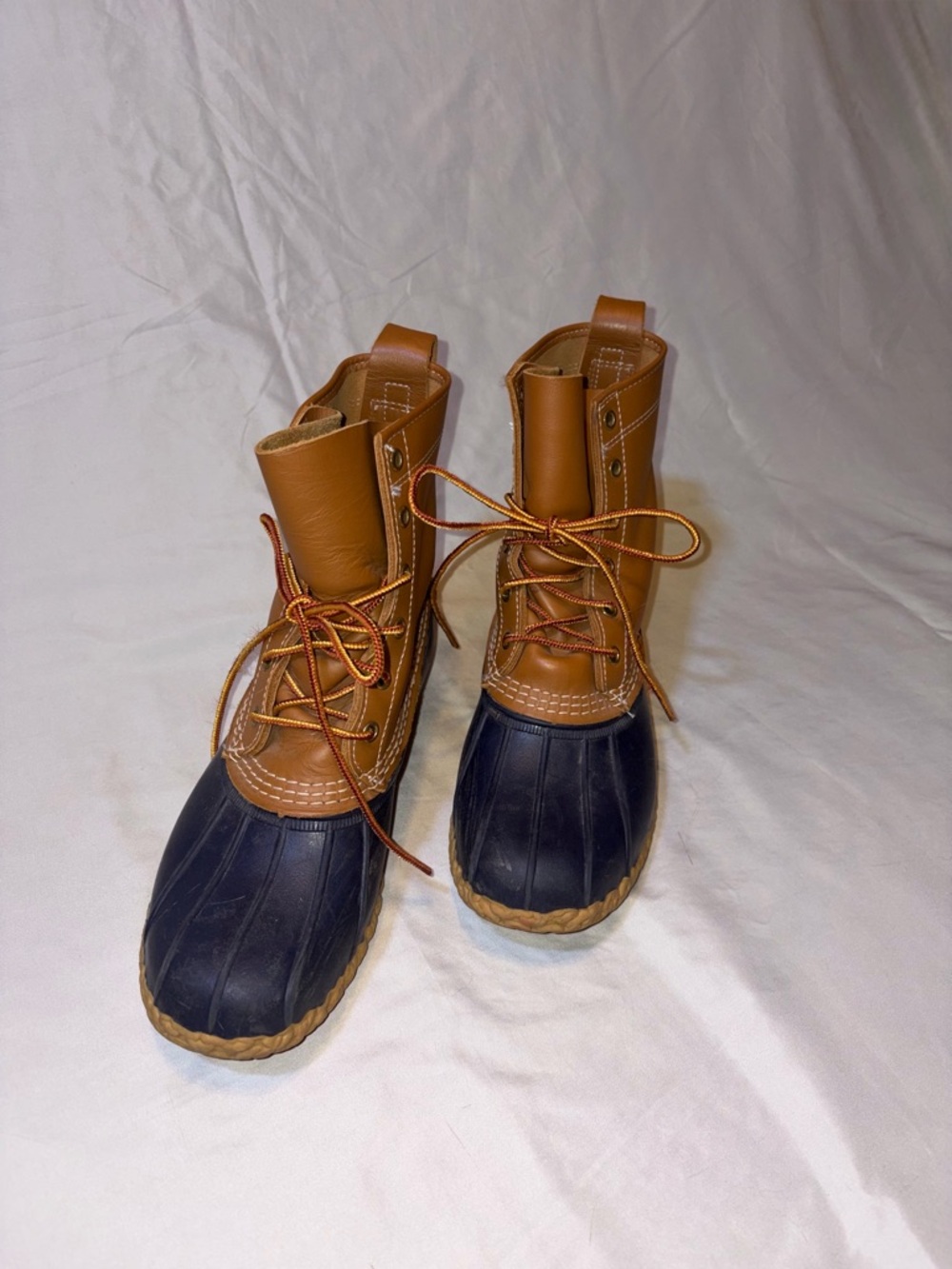 L.L. Bean Two-Tone Boots in Brown & Navy